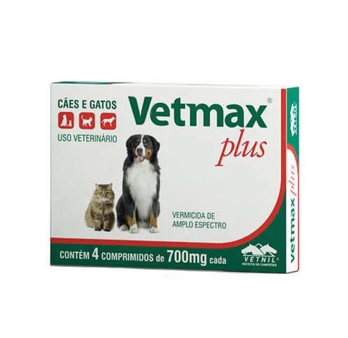 Vermfugo Vetnil Vetmax Plus 700 mg - 4 