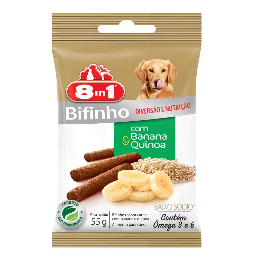 Petisco Bifinho 8in1 Banana e Quinoa 55g