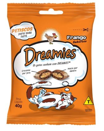 Petisco Dreamies Frango para gatos 