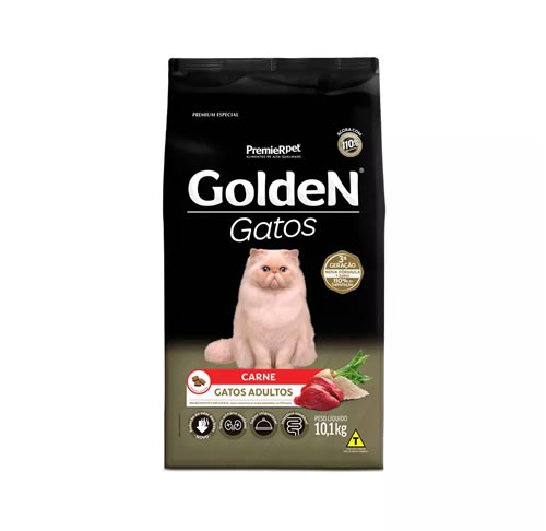 Rao Golden Gatos Adultos Sabor Carne 3Kg