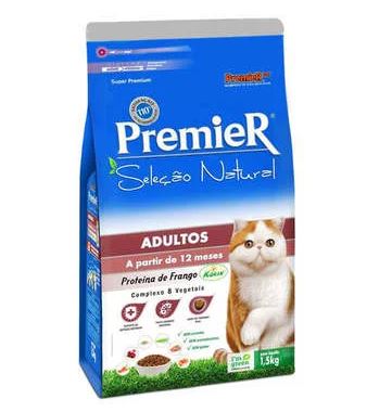 Rao Premier Seleo Natural Gatos Adultos 1,5Kg