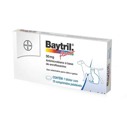 Baytril Flavour 50mg - 10 Comprimidos