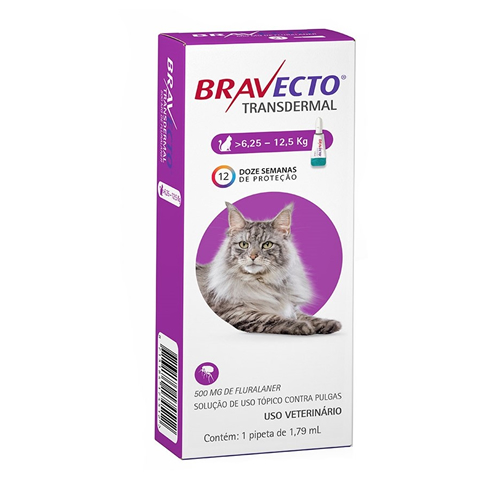 Antipulgas Bravecto Transdermal 1,79 ml Gatos 6,25  12,5 Kg 