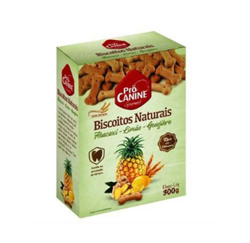 Biscoitos Naturais Pr Canine Sabor Abacaxi, Limo E Gengibre 300g