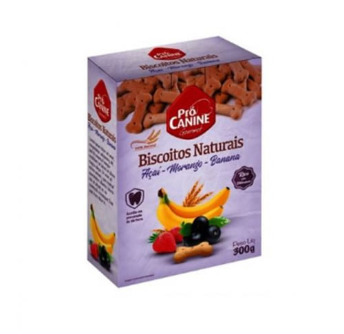 Biscoitos Naturais Pr Canine Sabor Aa, Morango E Banana 300g