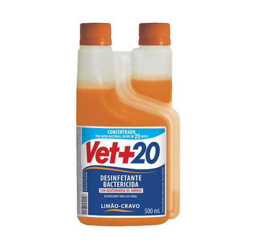 Desinfetante Vet+20 Bactericida - Limo e Cravo 1LT