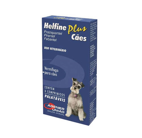 Verrmfugo Helfine Plus para Ces - 4 comprimidos