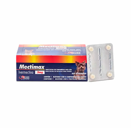 Mectimax Agener Unio 3mg 1 Blster com 4 comprimidos
