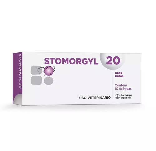 Stomorgyl 20 Antibitico Boehringer Ingelheim para Ces e Gatos 10 Comprimidos