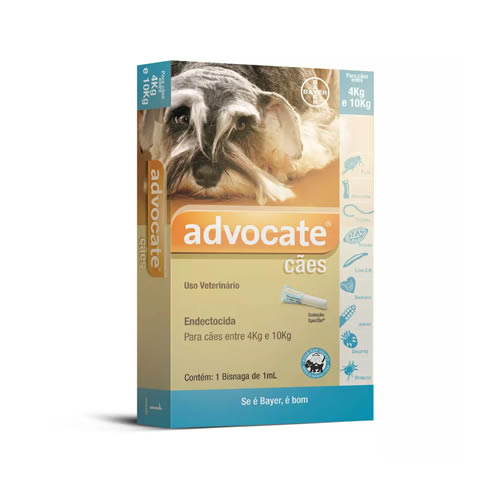 Antipulgas Bayer Advocate para Ces de 4 a 10 Kg - 1,0 mL