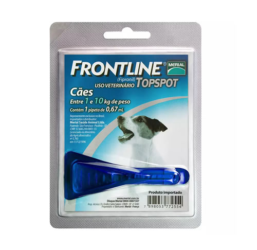 Antipulgas e Carrapatos Frontline Topspot para Ces de 1 a 10kg