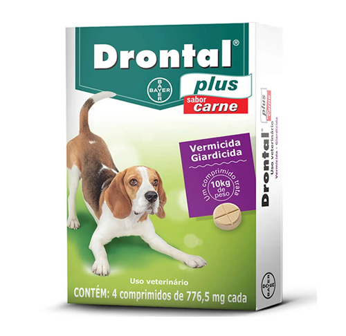 Vermifugo DRONTAL PLUS CARNE para Ces 4 COMP