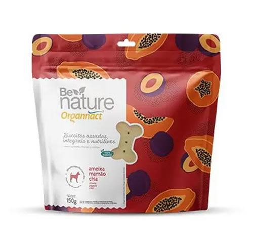 Be Nature Organnact Biscoitos Assados Naturais Sabor Ameixa 150Gr