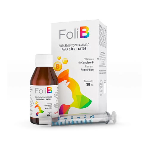 Suplemento Avert Foli B para Ces e Gatos 30 ml