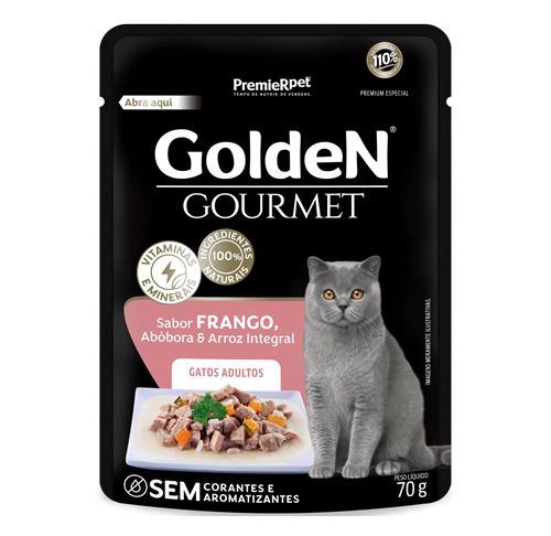 GoldeN Gourmet Gatos Adultos sabor Frango