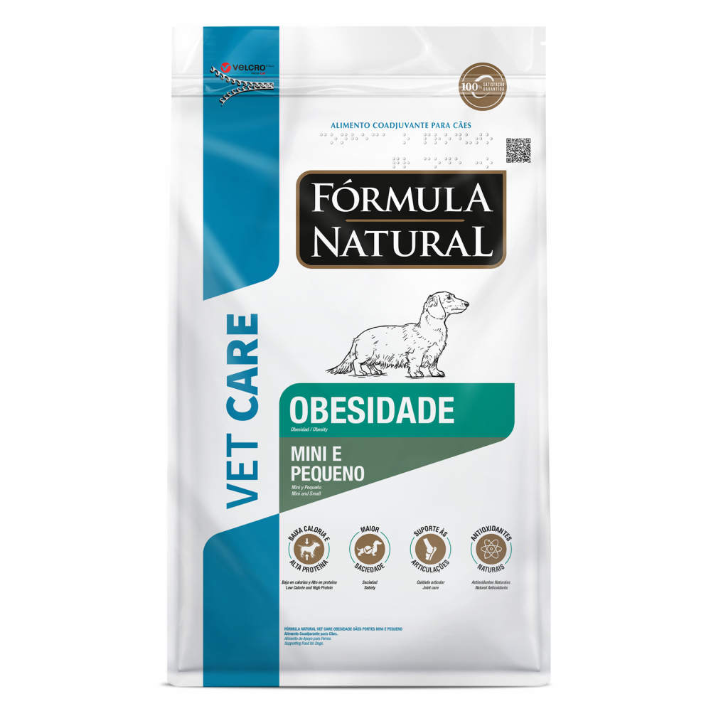 Rao Formula Natural  Vet Care Caes 2kg Obesidade Mini/Peq