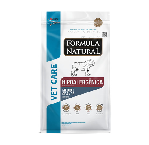 Rao Frmula Natural Vet Care Hipoalergnica Ces Portes Mdio E Grande 2kg