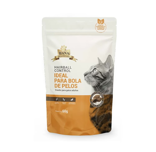 Snack Hana Nuggets Hairball Control para Gatos 60g