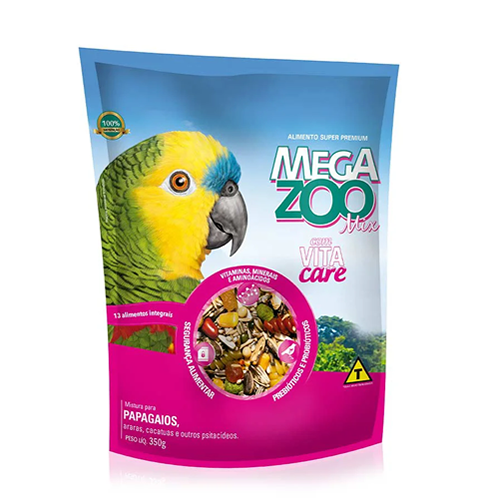 Rao Megazoo Mix para Papagaios - 350g