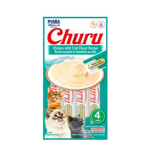 Sach Churu 56gr Sabor Frango com aroma de carangueijo com 4 tubos