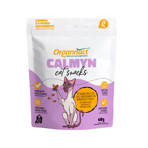 Suplemento Organnact Calmyn Cat Snacks para Gatos 40gr