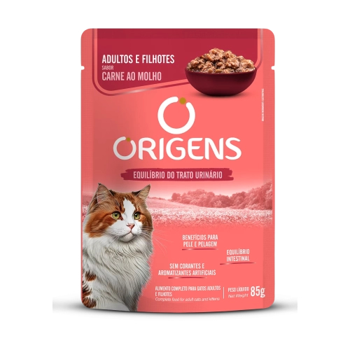 Origens Sache Para Gatos Adultos E Filhotes - 85 Gr