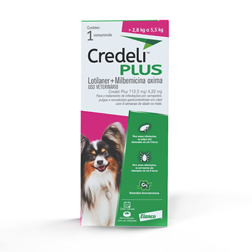 Antipulgas Elanco Credeli Plus para Ces de 2,8 a 5,5 kg