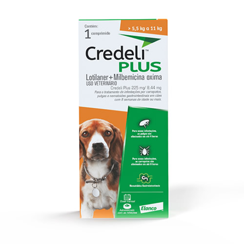 Antipulgas Elanco Credeli Plus para Ces de 5,5 a 11 kg