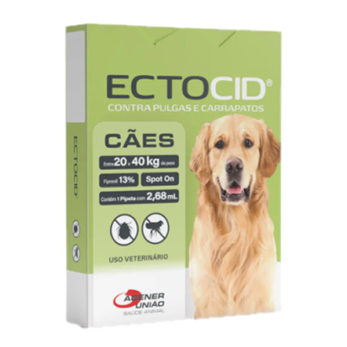 Ectocid Antipulgas Spot On Para C�es 20 � 40kg 2,68ml 