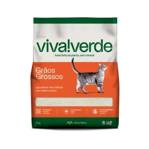 Areia Viva Verde Gro Grossos 4Kg