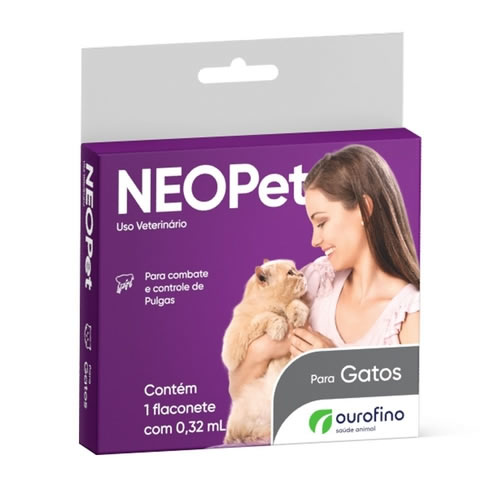 Anti Pulgas e Carrapatos Neopet  para Gatos At 8 Kg 